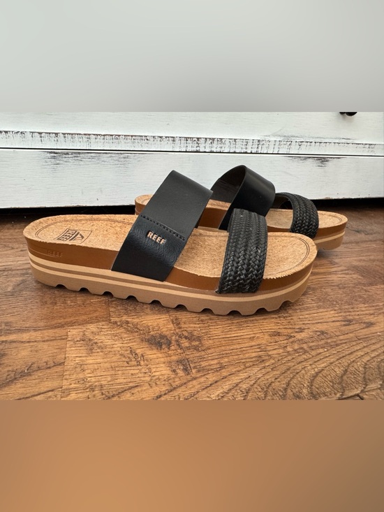 Reef Shoes - Reef Cushion Vista Hi Black Platform Shoes Sandals Women's Size 9.5